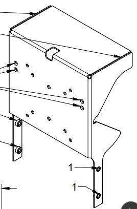 [K14644] Bracket, Front Bracket for Pivot Subassembly 50 DEG from Vert